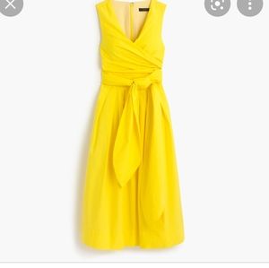 J. Crew Wrap Cotton Poplin Dress